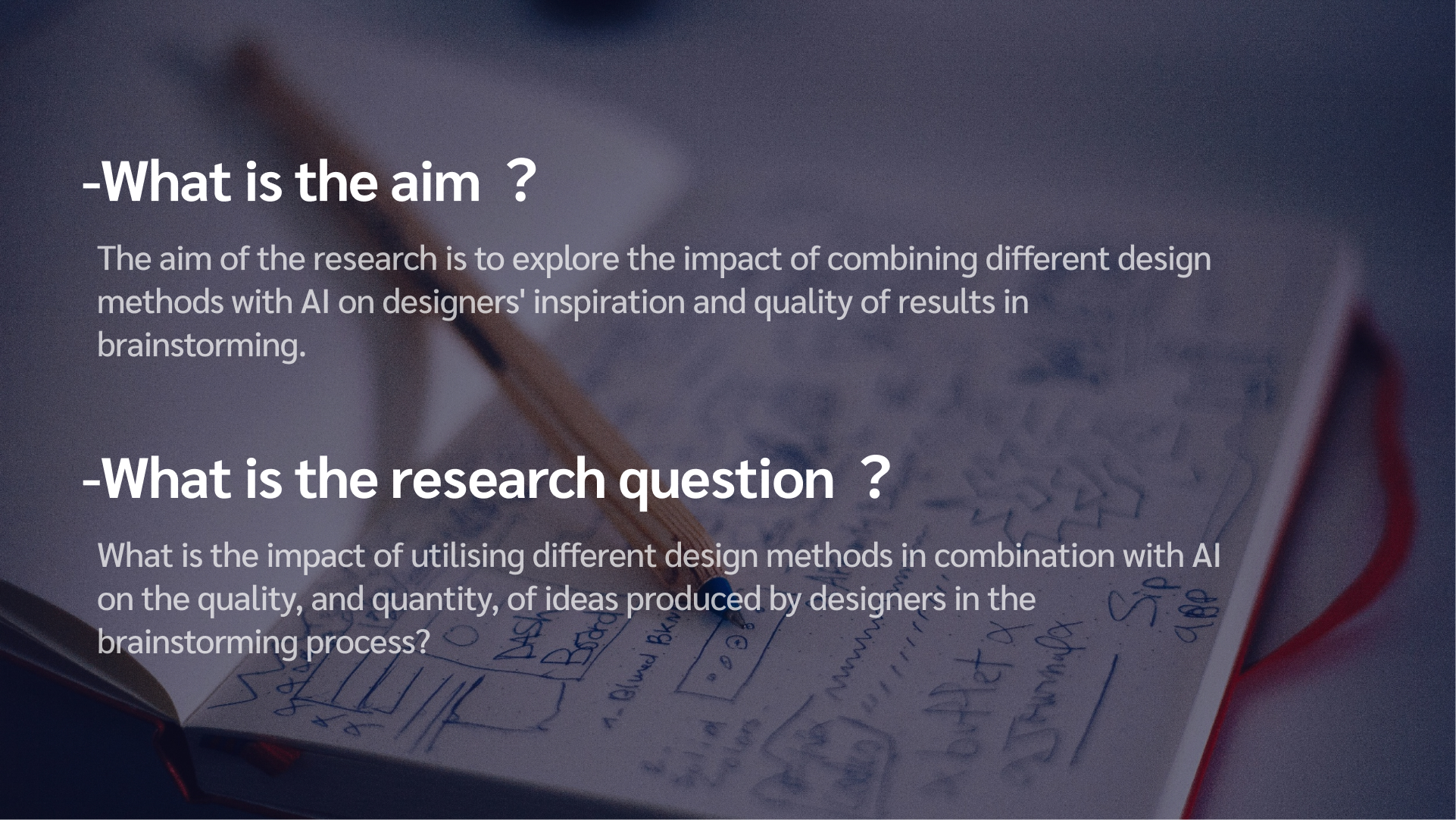 aim and research question