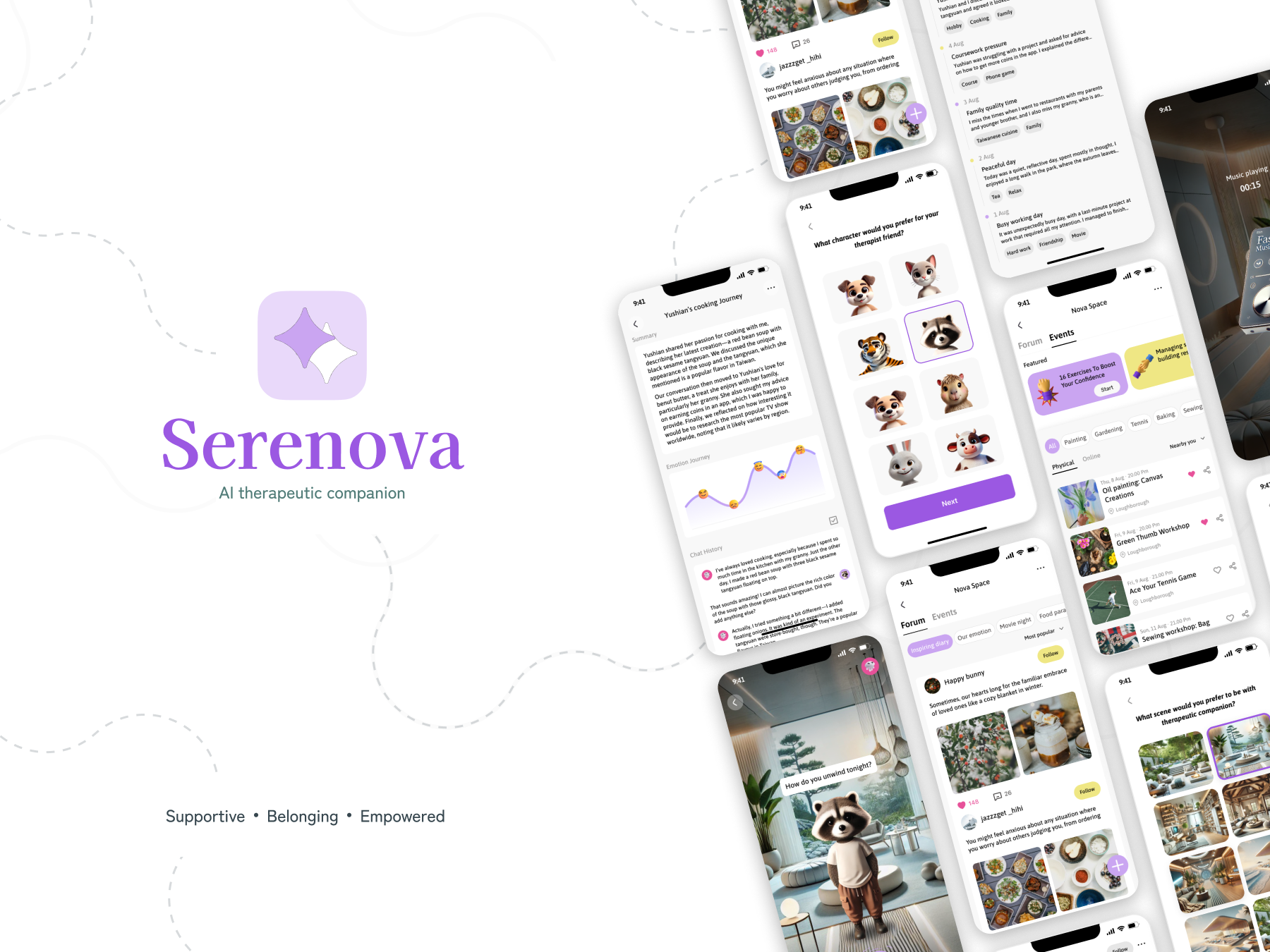 Serenova. AI therapeutic companion